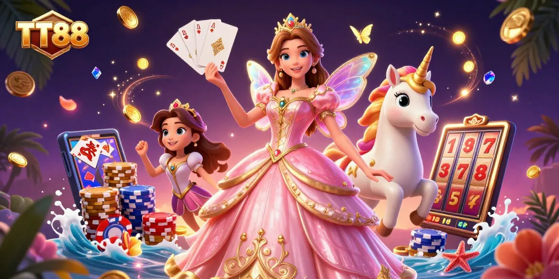 Play exhilarating games at TT88 with vibrant characters and dazzling casino elements.
