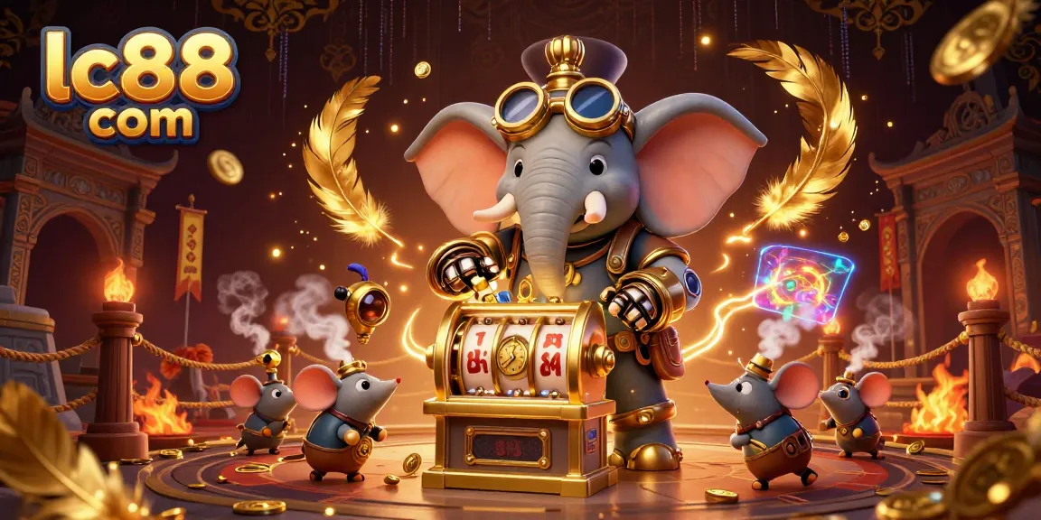 Engage with exciting gaming features at lc88 com, showcasing a lively casino scene with dynamic characters.