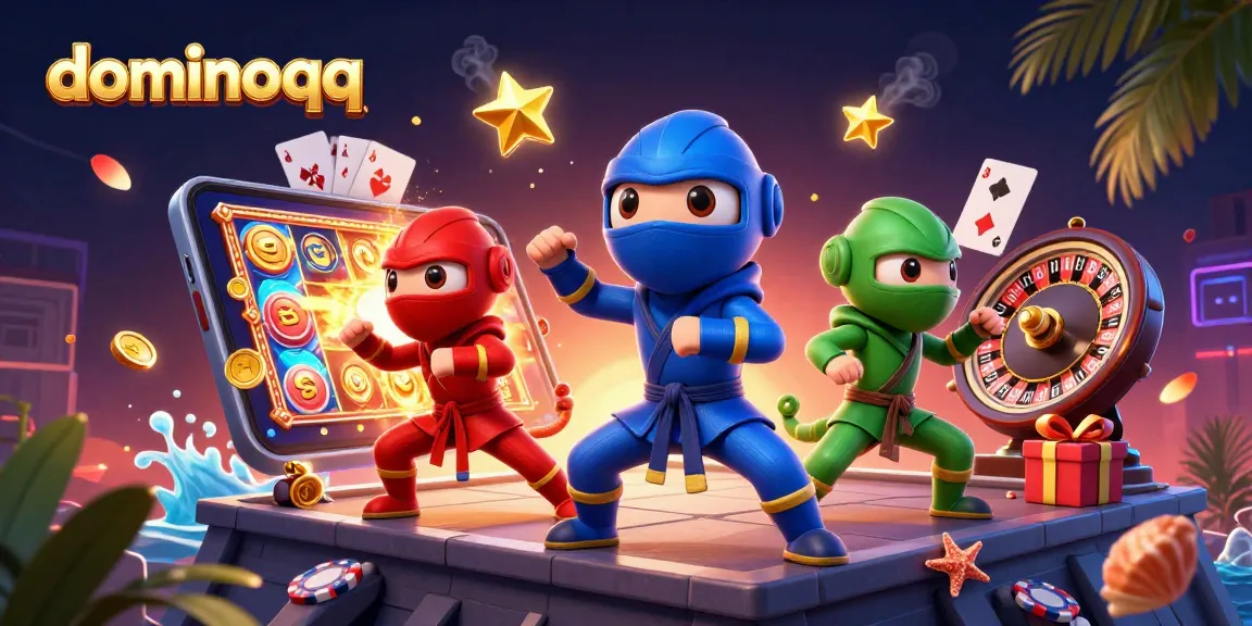 Engage with the thrilling dominoqq experience as vibrant chameleons showcase casino excitement
